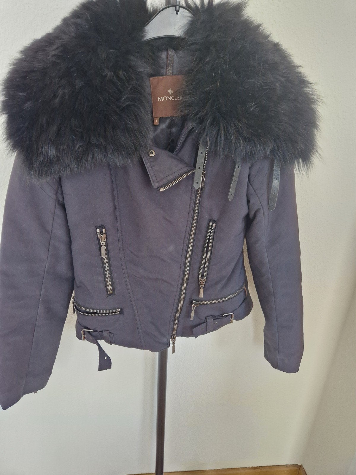 Moncler Short Down Jacket Zwart Maat 1 (S), Moncler, Ophalen of Verzenden, Zo goed als nieuw, Maat 36 (S)