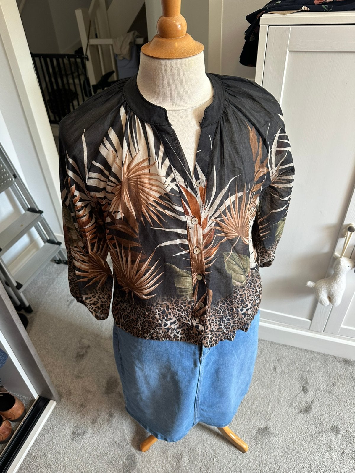 Net (doorzichtig) blousje, Kleding | Dames, Ophalen of Verzenden, Zo goed als nieuw, Maat 42/44 (L), Overige kleuren