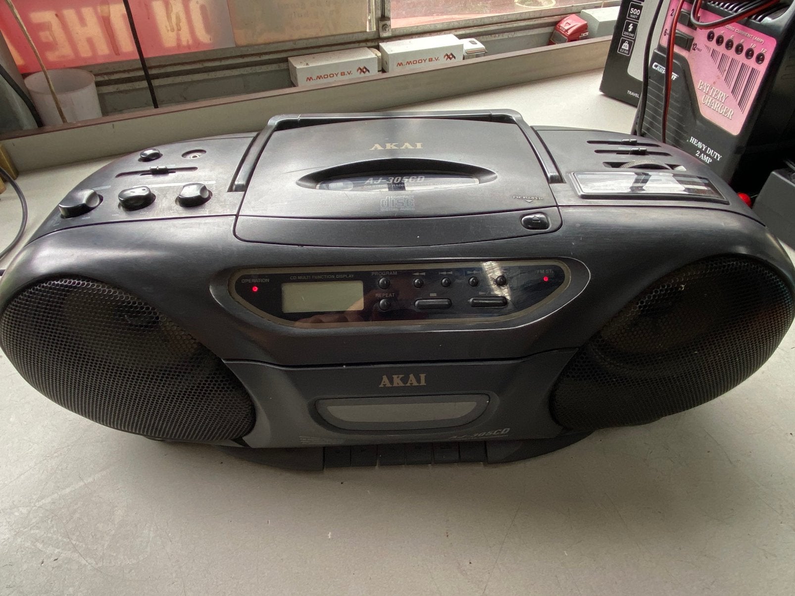 Akai AJ-305 CD digital stereo en Denver radio., Audio, Tv en Foto, Gebruikt, Draagbaar, Ophalen of Verzenden, Akai