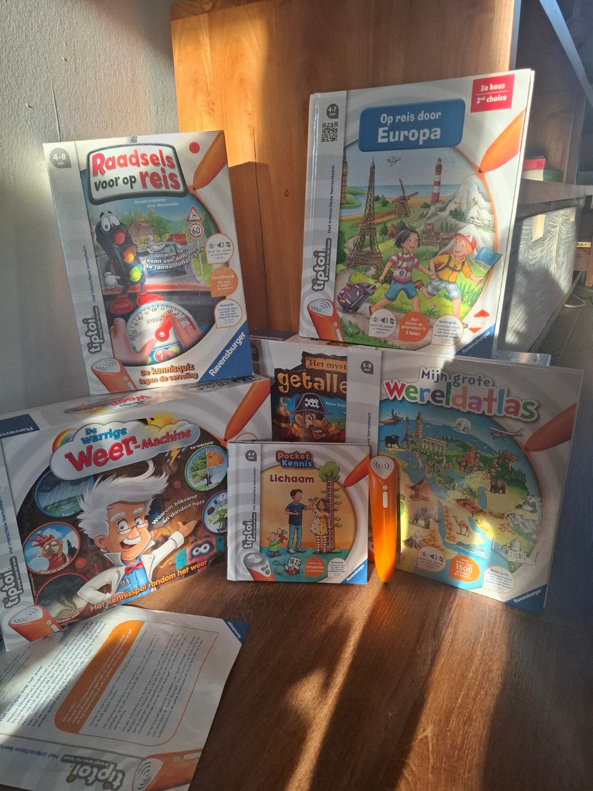 Tiptoi educatieve spellen set (6 stuks) met pen, Ophalen, Zo goed als nieuw, Taal en Lezen