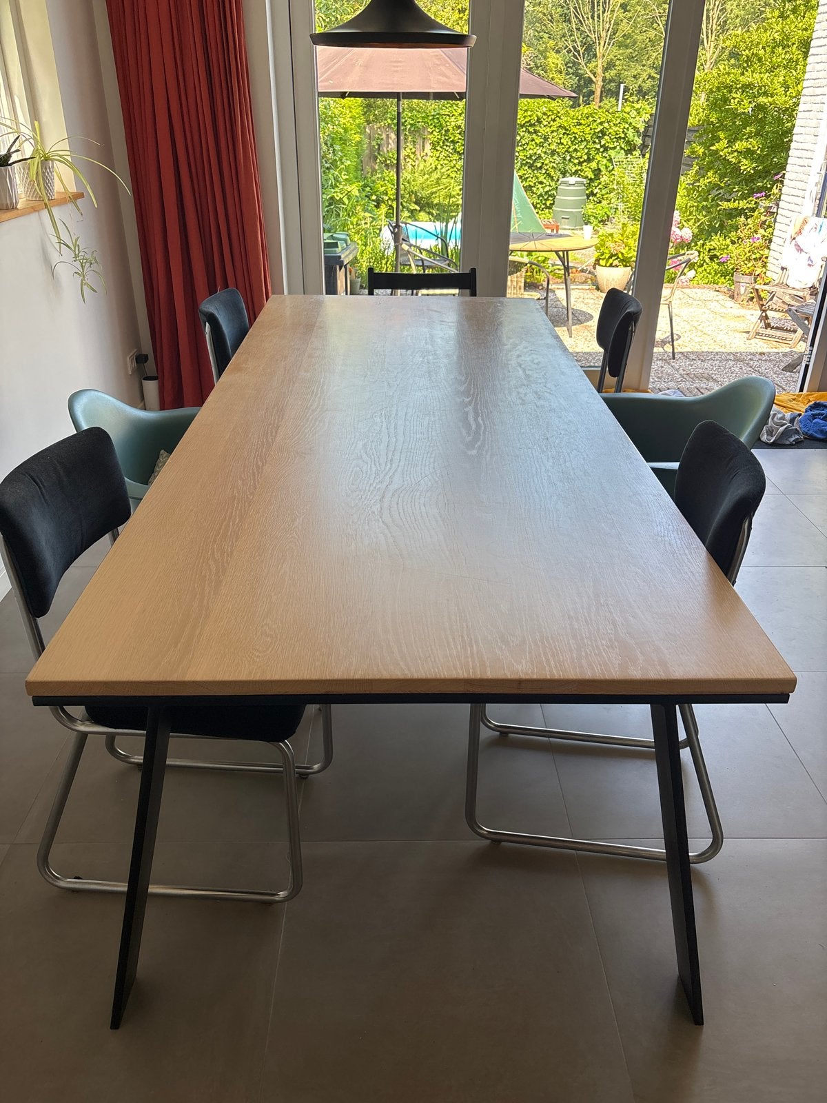 Enzo Luca Oblungo Tafel - 240x100cm, Ophalen, Gebruikt, 100 tot 150 cm, 200 cm of meer