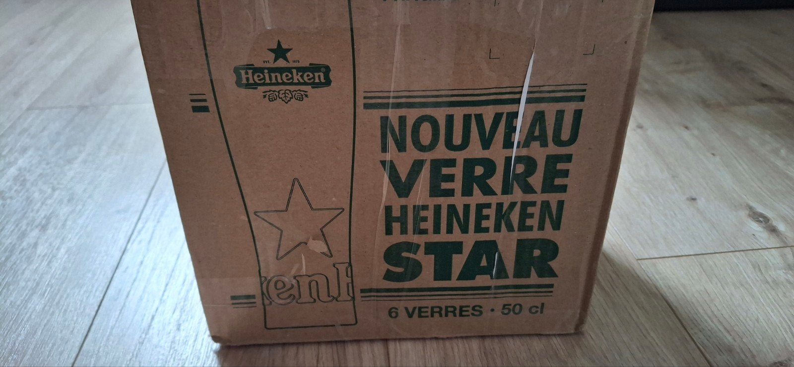 Heineken bierglazen - 6 stuks nieuw in de doos, Ophalen of Verzenden, Nieuw, Glas of Glazen, Heineken