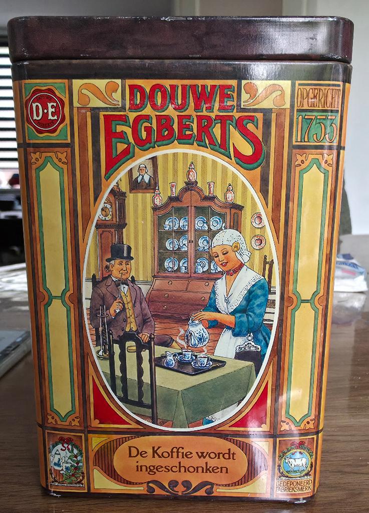 Douwe Egberts koffieblik, Verzamelen, Blikken, Ophalen of Verzenden, Zo goed als nieuw, Koffie, Douwe Egberts