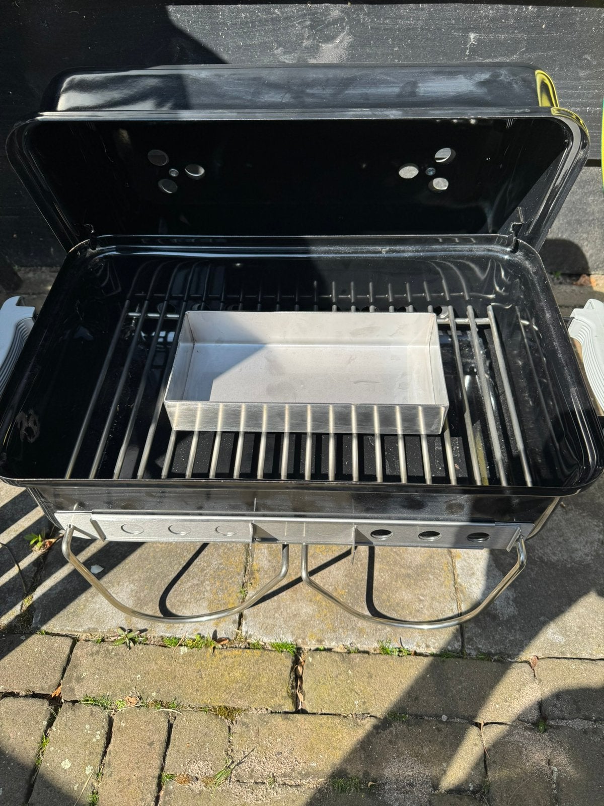 RVS Waterbak - vetopvangbak voor de WGA Weber Go Anywhere, Tuin en Terras, Houtskoolbarbecues, Ophalen of Verzenden, Nieuw, Met accessoires