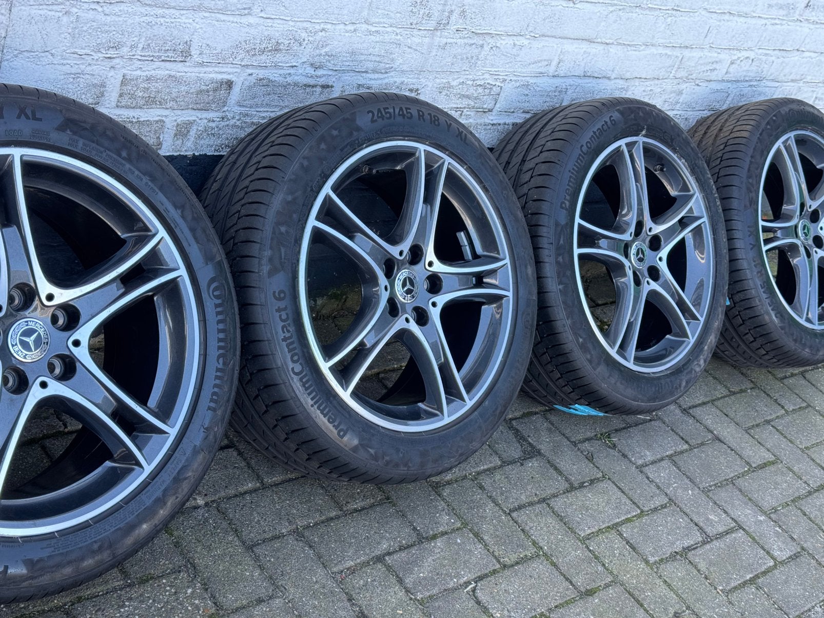 18 inch Mercedes Vito V klasse W447 W639 Viano velgen banden, Ophalen, 18 inch, Overige, Banden en Velgen