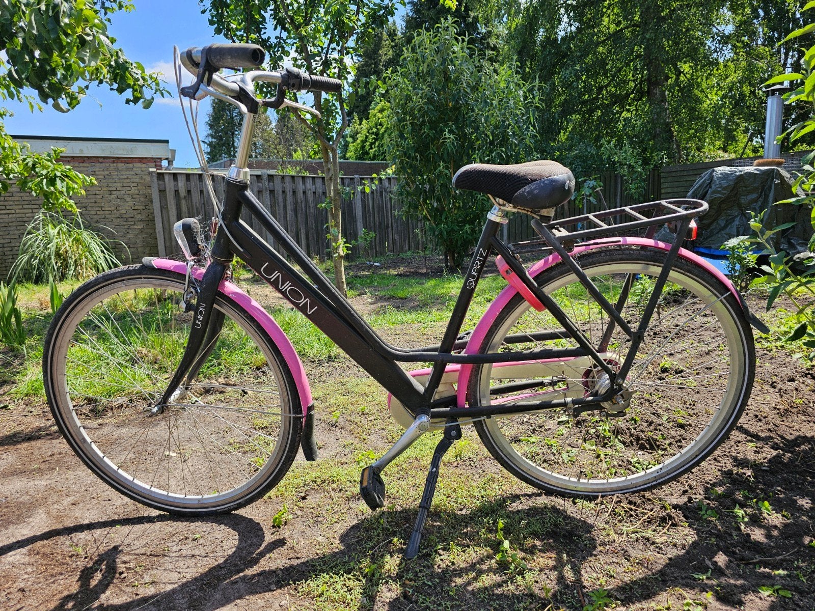 Union Quartz damesfiets - sleutel afgebroken in slot, Fietsen en Brommers, Velgrem, Versnellingen, Ophalen, Overige merken