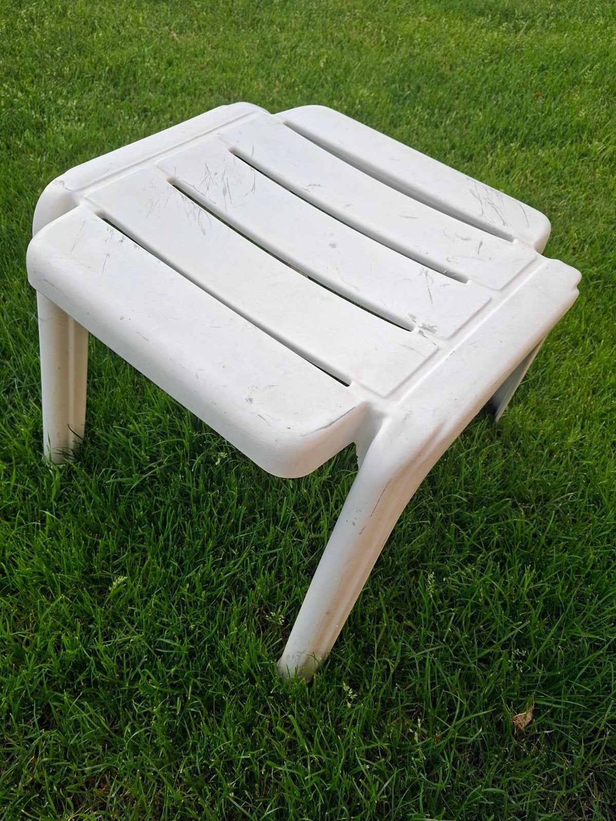 Kettler voetenbankje/bijzettafel, wit, Made in W. Germany, Ophalen, Gebruikt, Kunststof