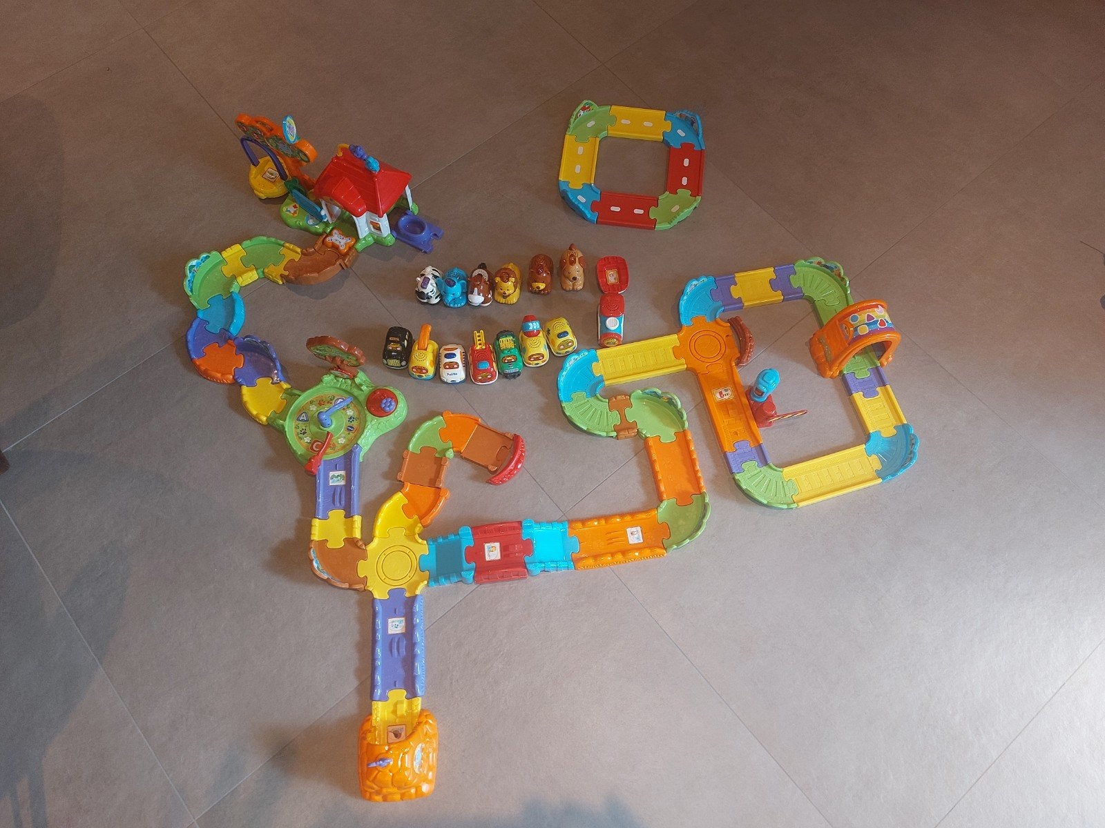 VTech Zoef Zoef Dieren en Toet Toet Auto's Grote Set, Ophalen, Gebruikt