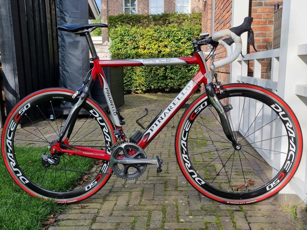 Racefiets Pinarello met Shimano Dura-Ace Di2, Fietsen en Brommers, 28 inch, Gebruikt, Carbon, 57 tot 61 cm