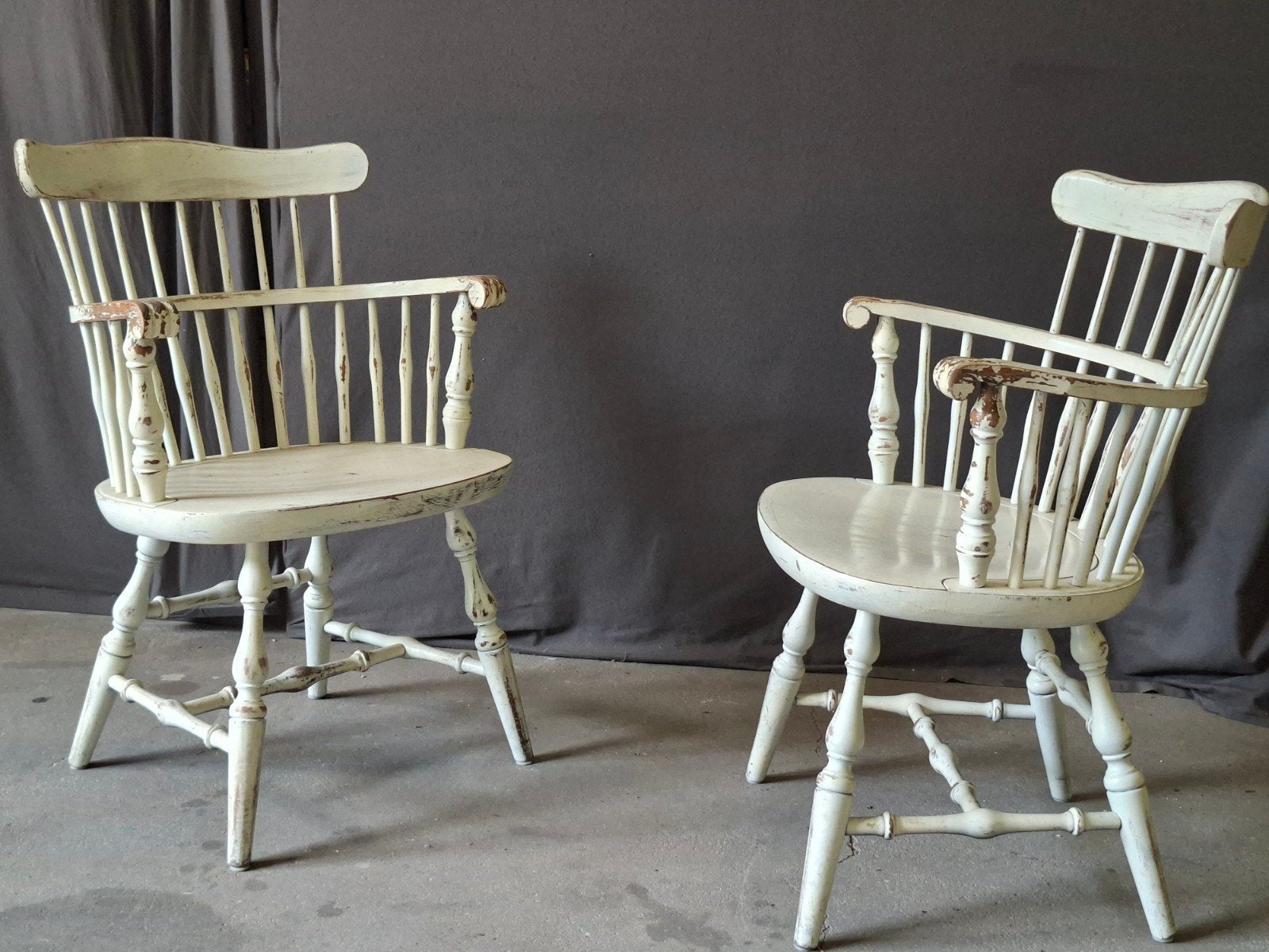 Set van 2 armstoelen Deens design jaren 30 Windsor model, Ophalen