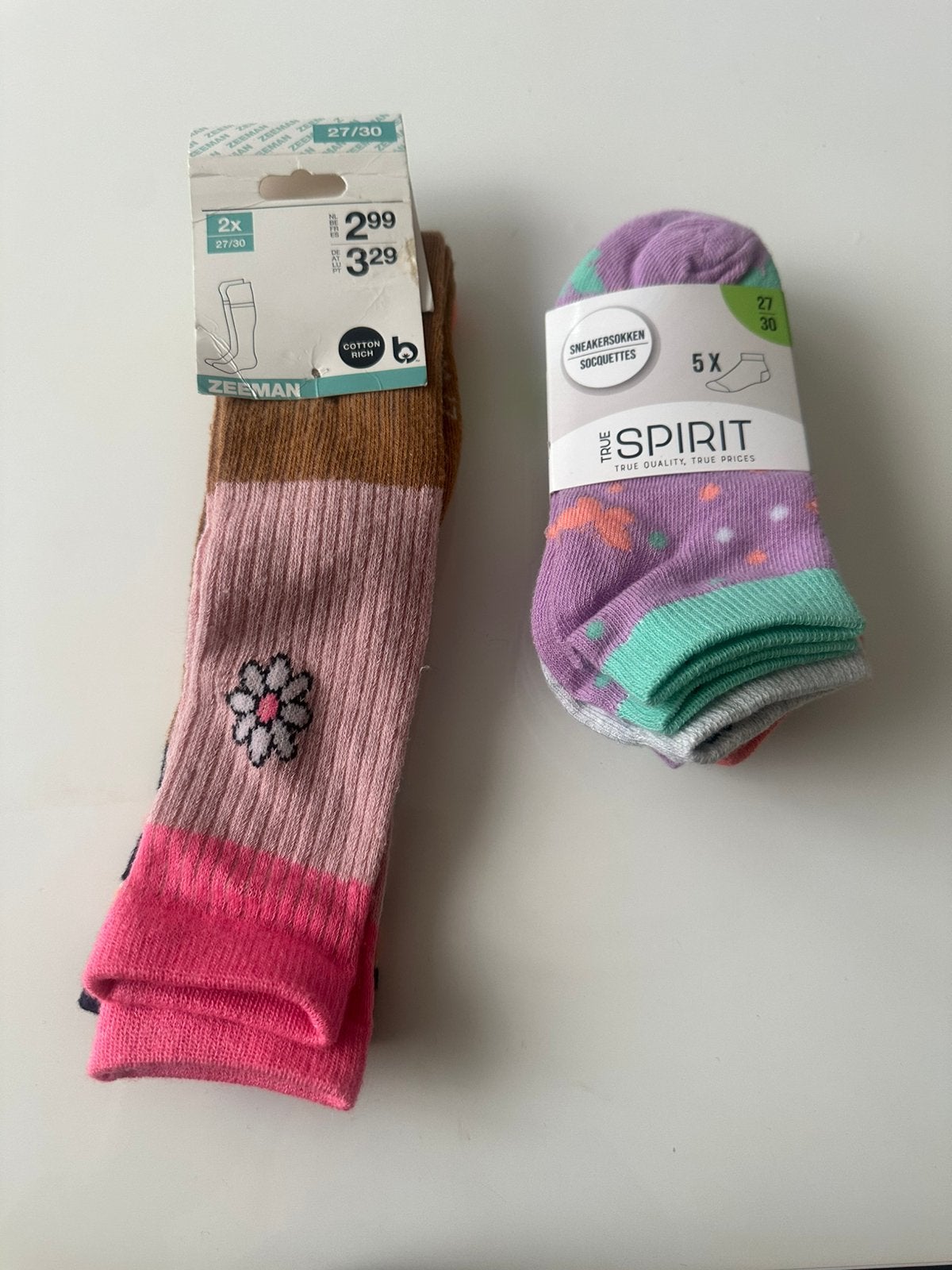 7 paar sokken (sneakersokken en normale sokken), Meisje, Nieuw, Ophalen of Verzenden, Sokken