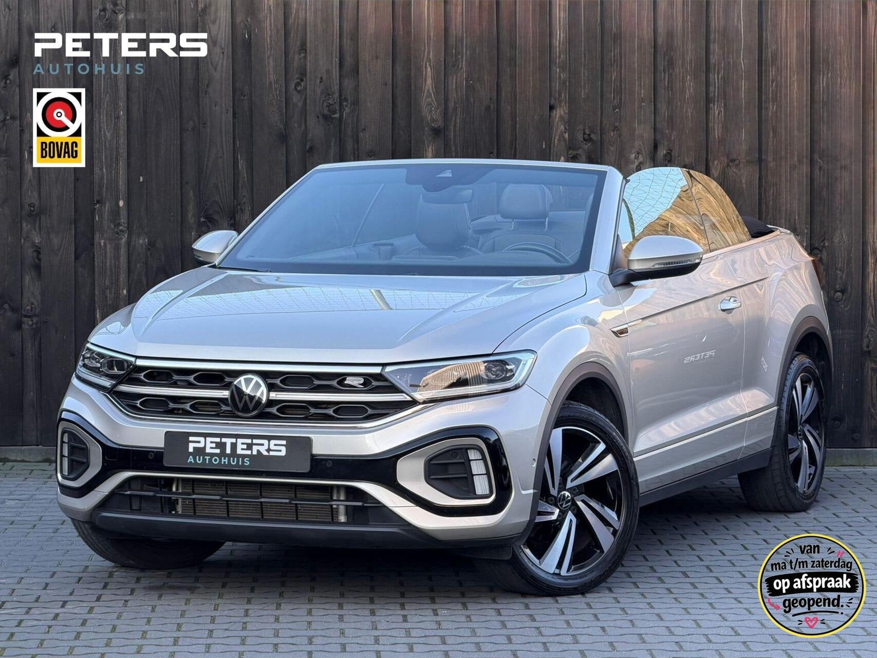 Volkswagen T-Roc Cabrio 1.5 TSI R-Line| Vol Luxe| 1 eigenaar, Auto's, Volkswagen, 15 km/l, 4 cilinders, Beige, Bedrijf