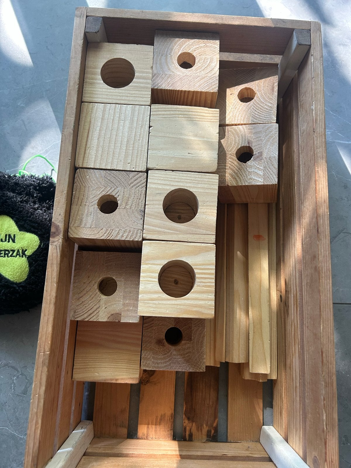 BBlocks Bouwplankjes & Knikkerbaan Set +Kapla, Ophalen, Gebruikt, Overige merken