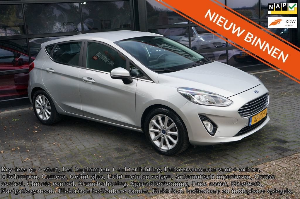 Ford Fiesta 1.0 EcoBoost Titanium | Camera | Nieuwe riem, Auto's, Dealer onderhouden, Stof, Gebruikt, 100 pk