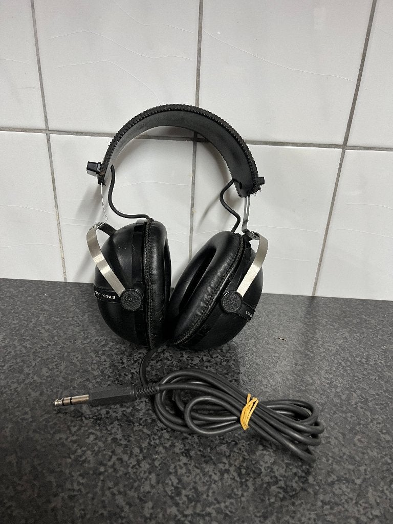 Vintage Pioneer SE-205 ( kokosnoot ) koptelefoon oortelefoon, Overige merken, Gebruikt, Ophalen of Verzenden, Over-ear