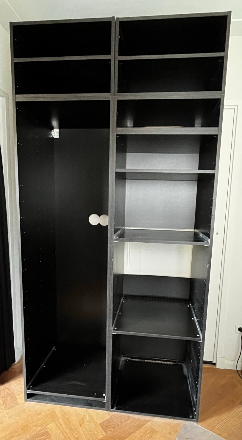 Ikea Keukenkast - Donkerbruin voor koelkast en/of oven, Ophalen, Gebruikt, 100 tot 150 cm, 200 cm of meer