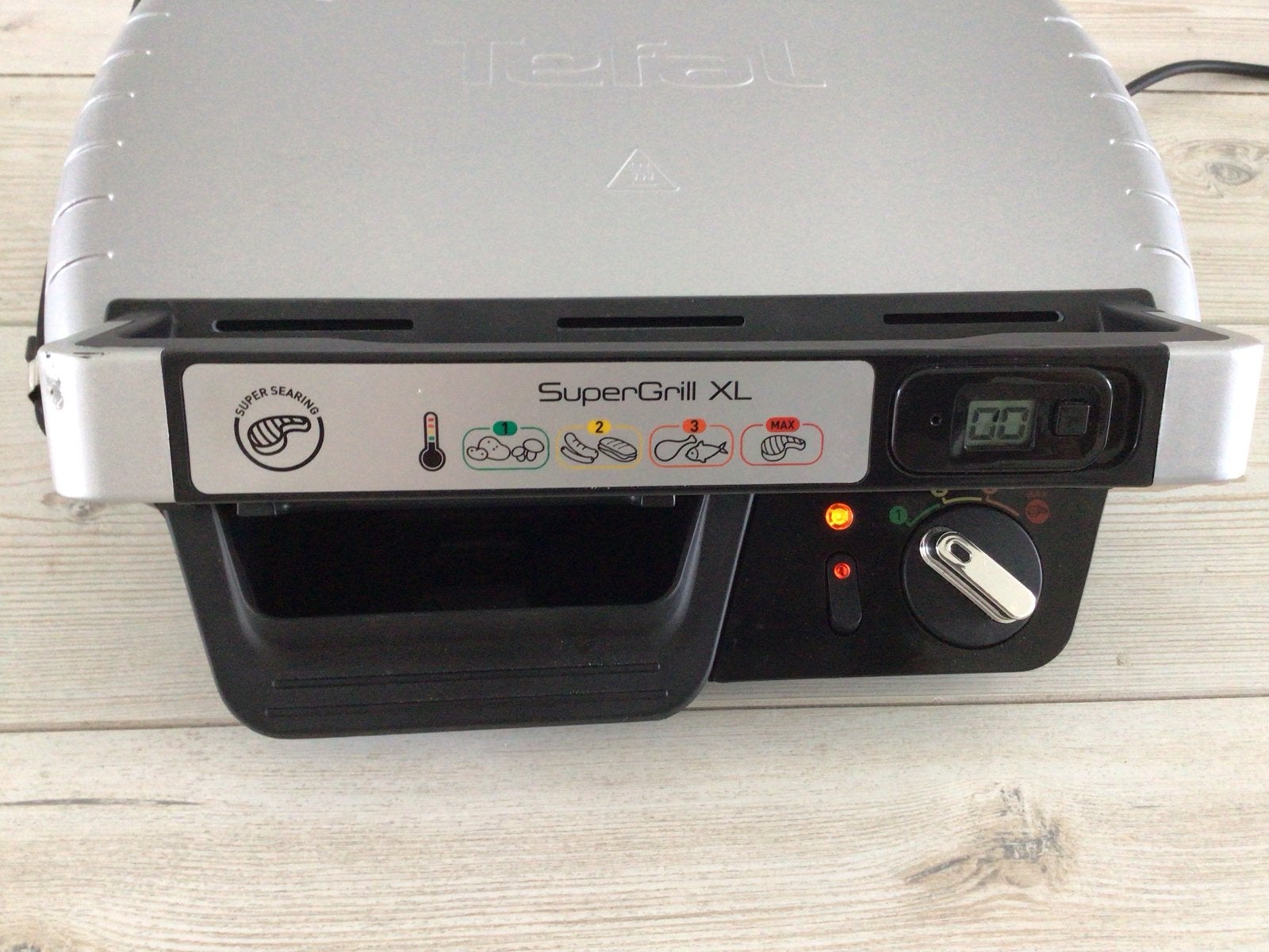 Tefal SuperGrill XL Contactgrill met uitneembare platen, Ophalen of Verzenden, Uitneembare platen, Zo goed als nieuw
