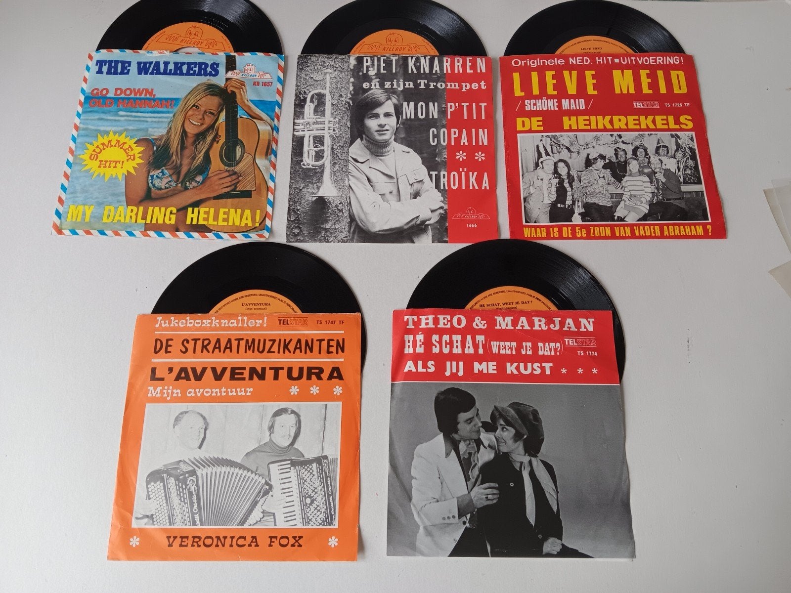 telstar singles, Ophalen of Verzenden, Gebruikt, Nederlandstalig