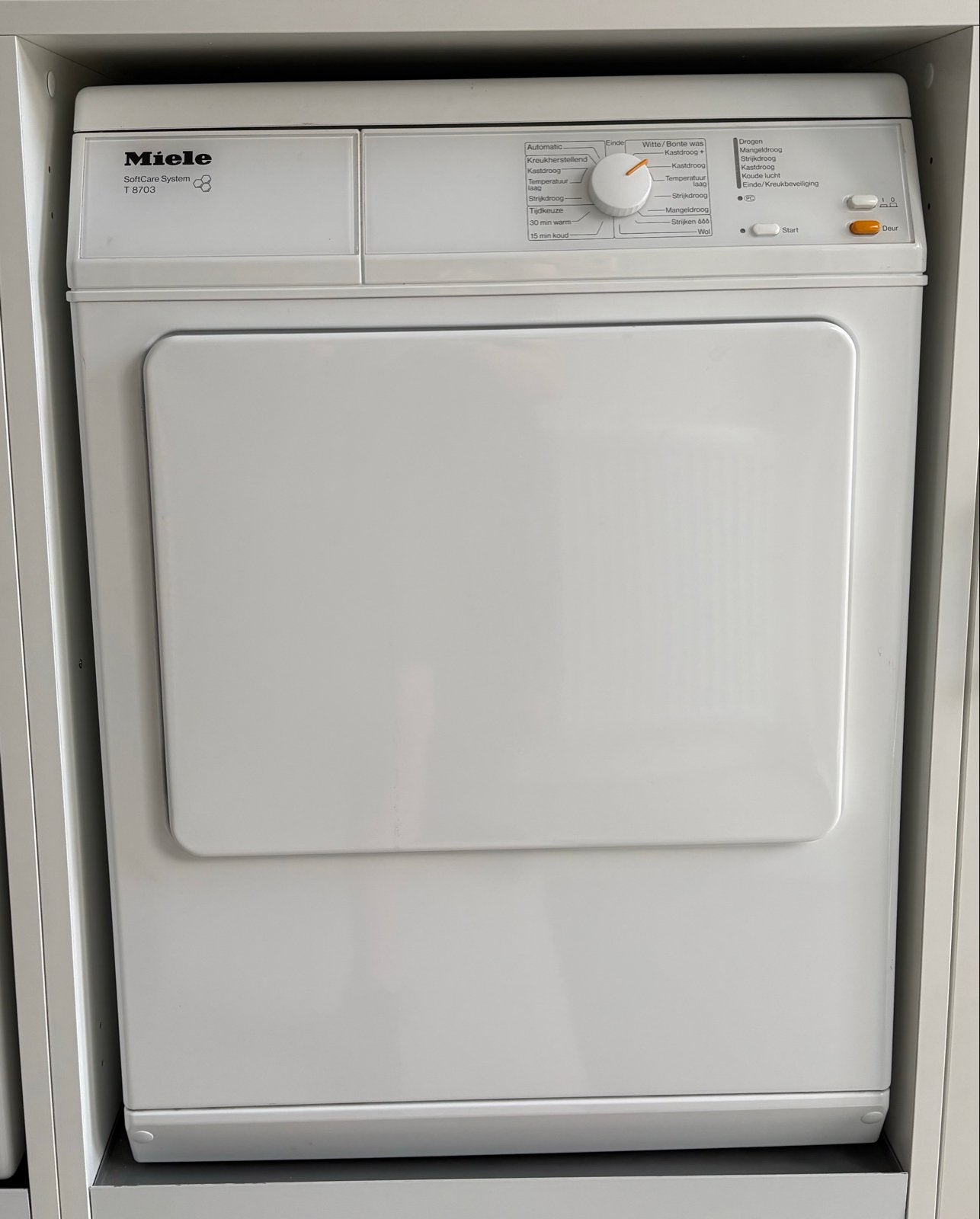 Wasdroger Miele, Ophalen