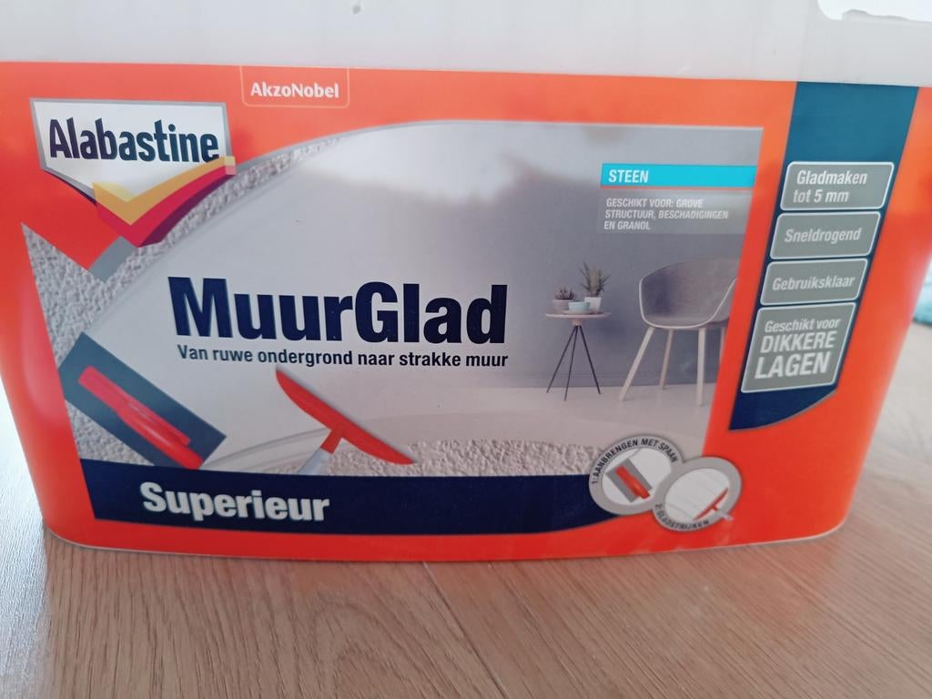 Alabastine Muur Glad Superieur, Ophalen of Verzenden, Gebruikt, Overige typen