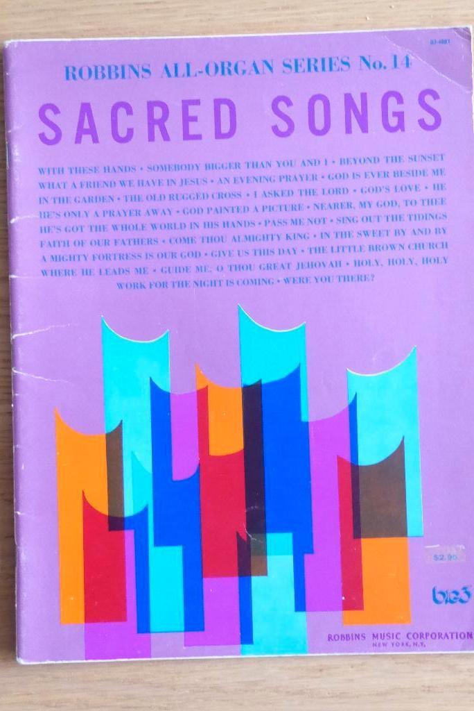 Robbins All - Organ Series No. 14 SACRED SONGS, Gebruikt, Ophalen of Verzenden, Artiest of Componist, Keyboard