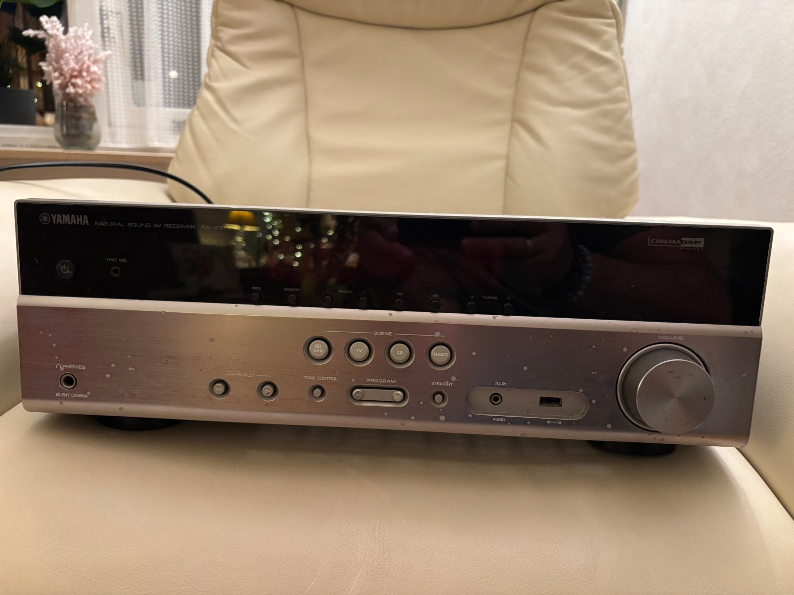 Yamaha receiver incl 3 bowers & wilkins speakers & subwoofer, Ophalen, Gebruikt, Yamaha