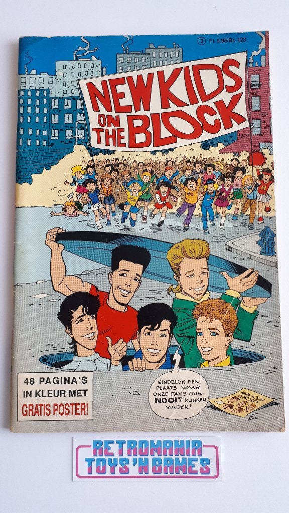 strip - new kids on the block nummer 3, Eén stripboek, Verzenden, Gelezen