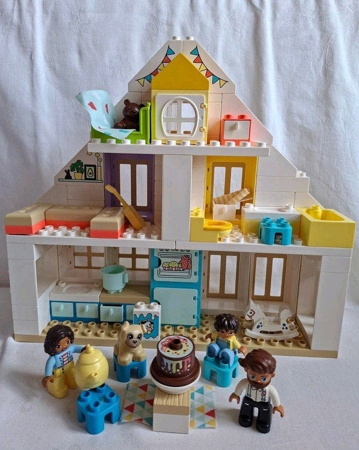 Duplo Speelhuis set 10929 Modulair 3-in-1 huis met boekje, Ophalen of Verzenden, Zo goed als nieuw, Duplo, Inclusief instructies