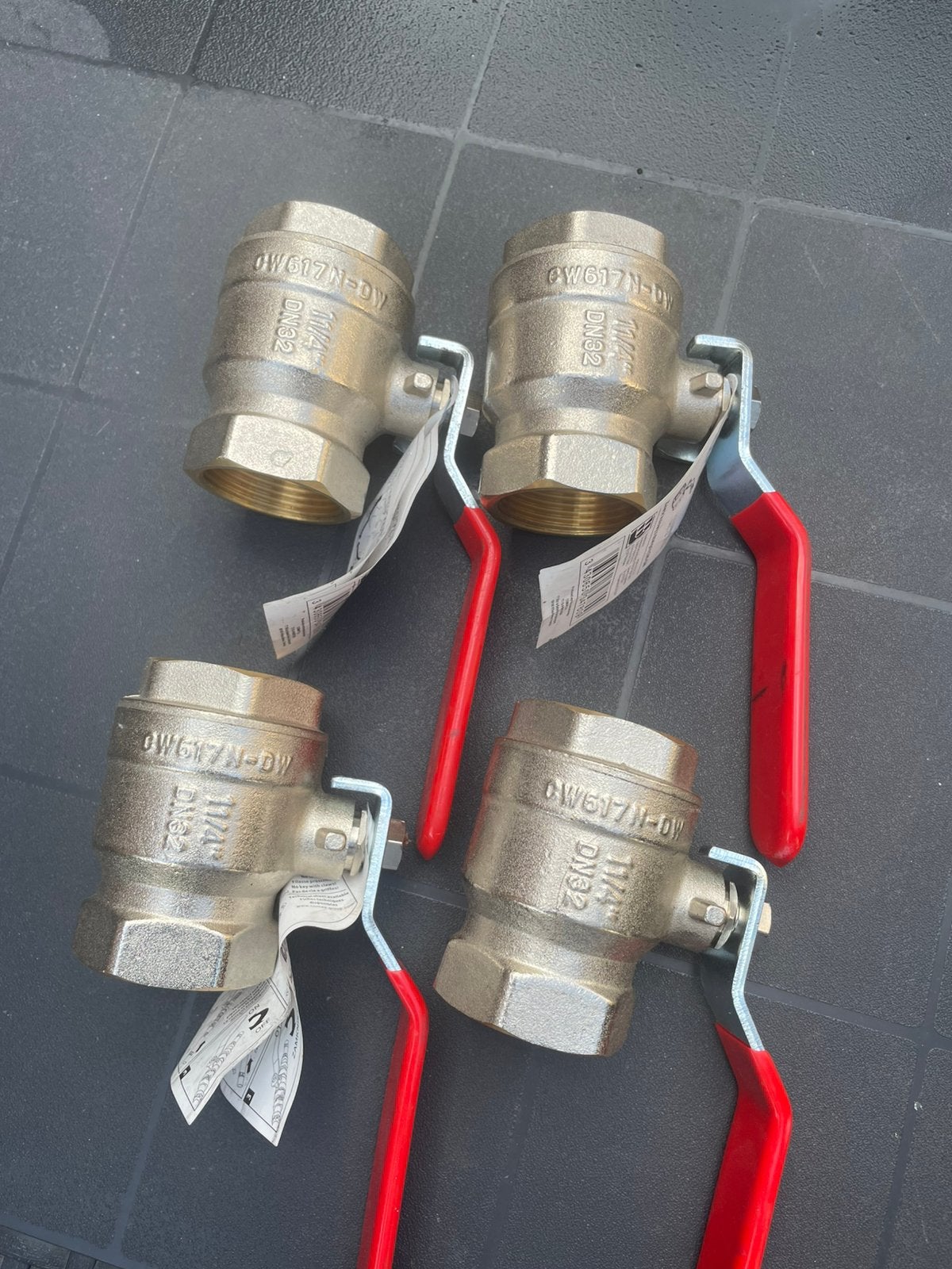 4 stuks kogel kraan 1.1/4, Minder dan 30 cm, Overige typen, Nieuw, Minder dan 60 cm