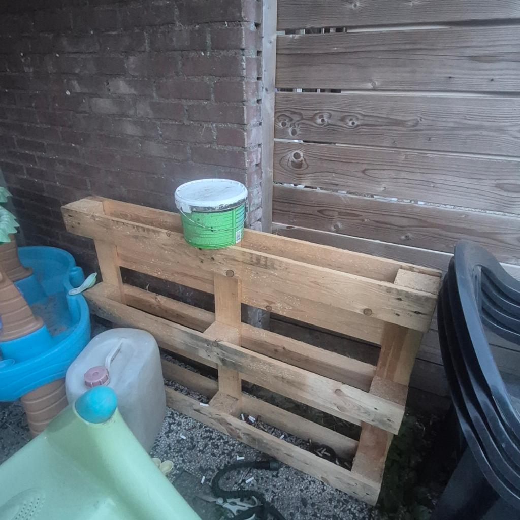 Gratis: Gebruikte houten pallet, Gebruikt, Ophalen of Verzenden, 50 mm of meer, Pallet