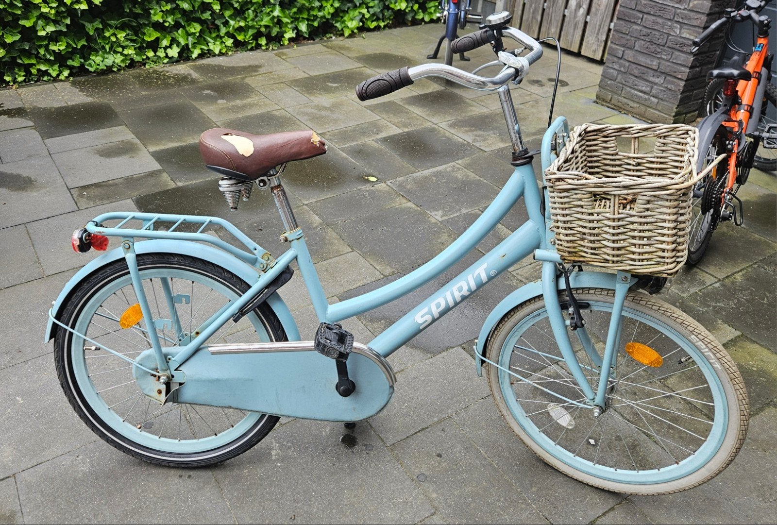 Spirit meisjesfiets cargo blauw 22 inch, Ophalen, Gebruikt, 20 inch of meer