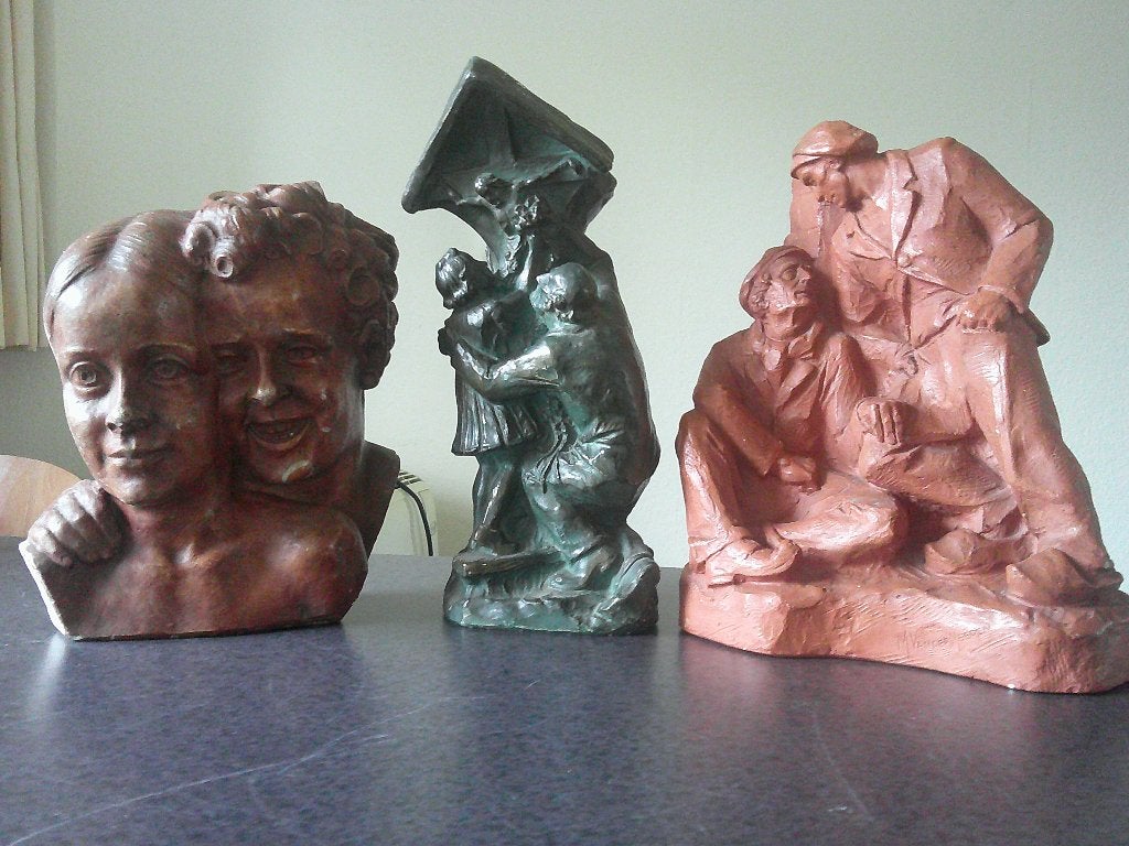 3 GESIGNEERDE WERKEN MAURICE VAN DER MEEREN,TIELT,1903-1983, Ophalen