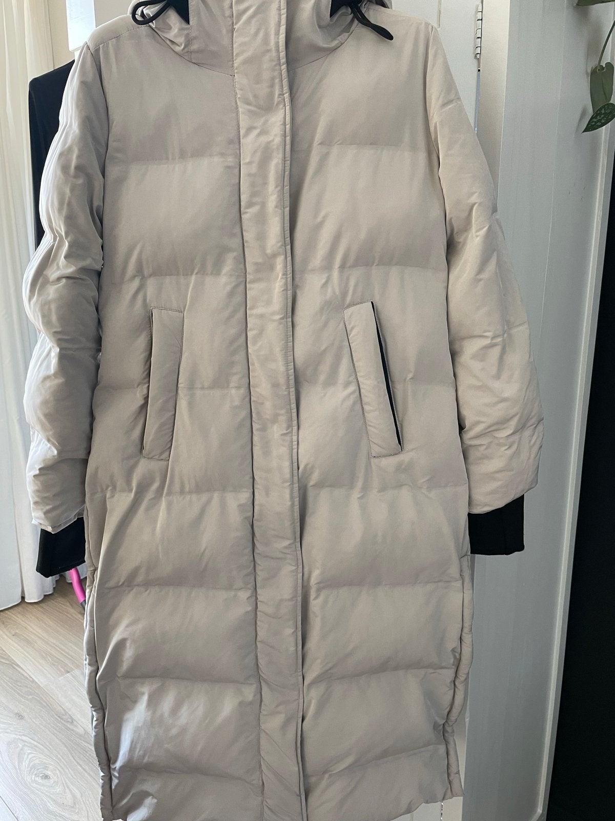 Giacomo The Jacket lange winterjas - Zo goed als nieuw, Ophalen of Verzenden, Zo goed als nieuw, Maat 36 (S), Beige