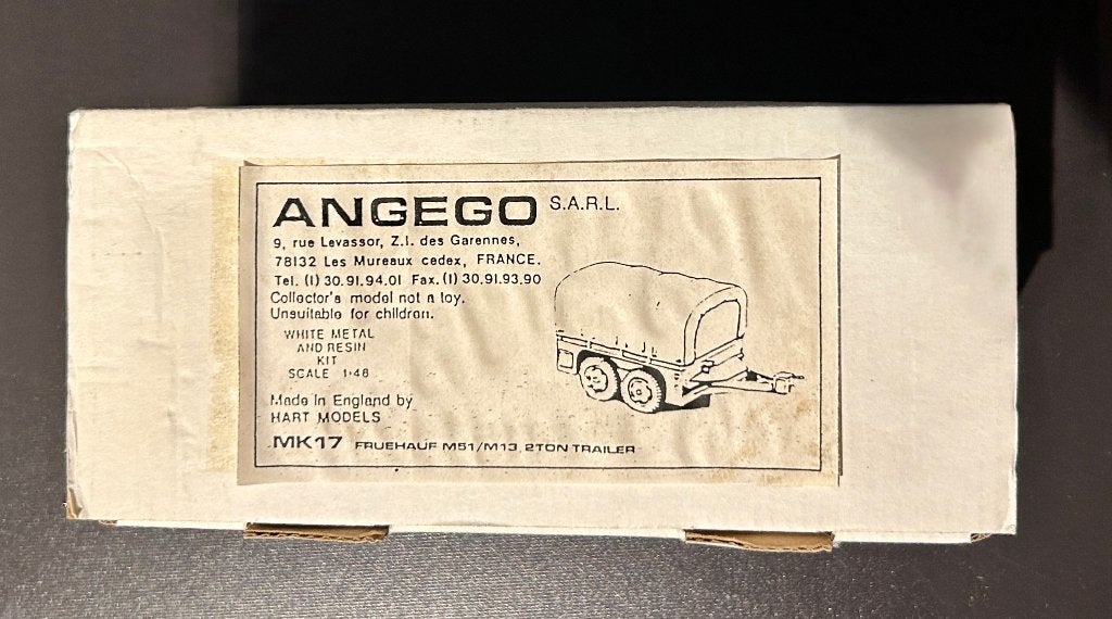 ANGEGO Trailer MK17 Fruehauf M51/M13 2 Ton Kit 1:48, Overige merken, 1:32 tot 1:50, Overige typen, Nieuw