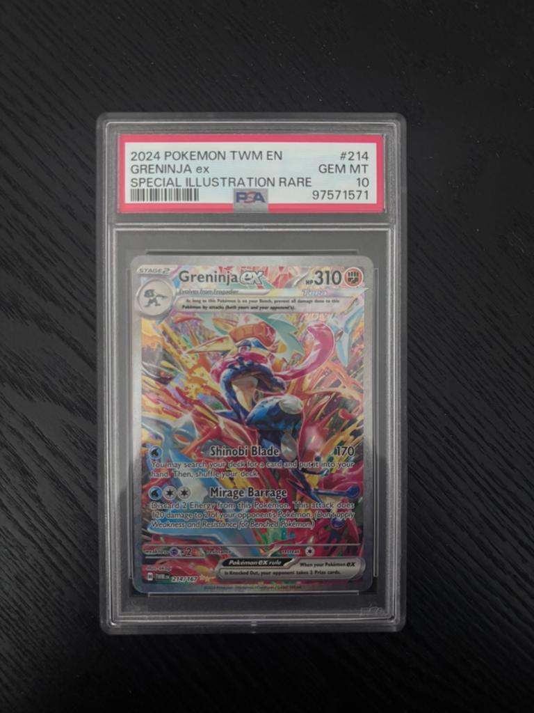 Greninja 214 Twilight Masquerade PSA 10, Ophalen of Verzenden, Zo goed als nieuw