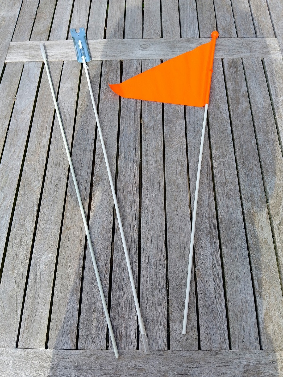 Oranje fietsvlag, Ophalen, Gebruikt