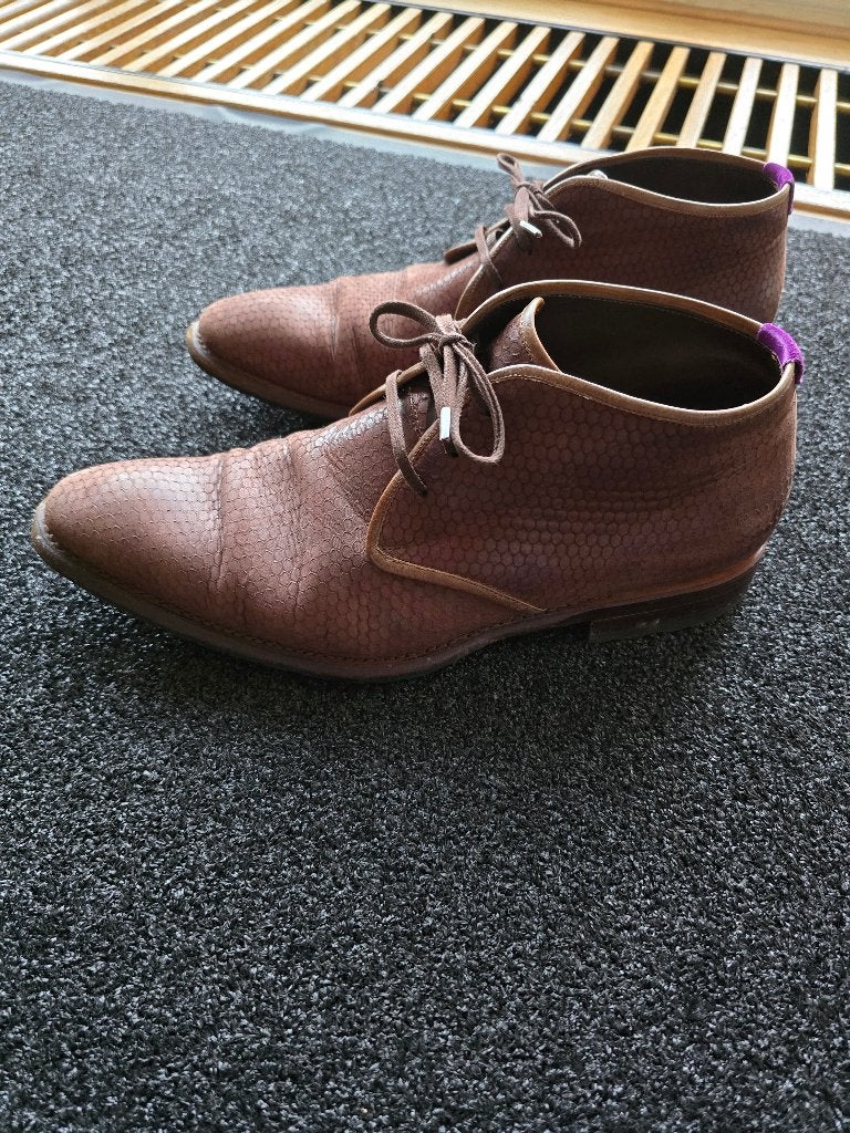 Floris van Bommel heren schoenen maat 7,5 (maat 42-43), Ophalen of Verzenden, Zo goed als nieuw, Floris van Bommel, Veterschoenen