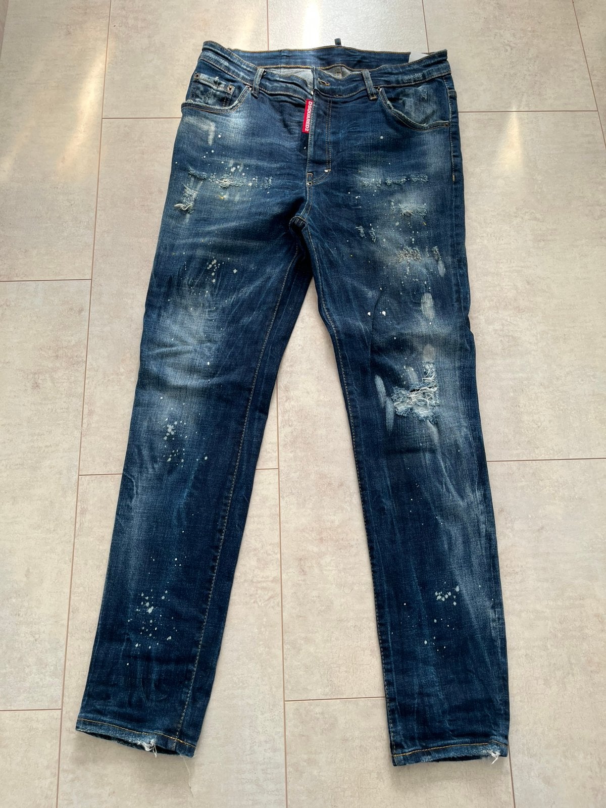 Dsquared2 Icon Ibrahimovic broek maat 54 (38), Kleding | Heren, Spijkerbroeken en Jeans, Ophalen of Verzenden, Gedragen, Blauw