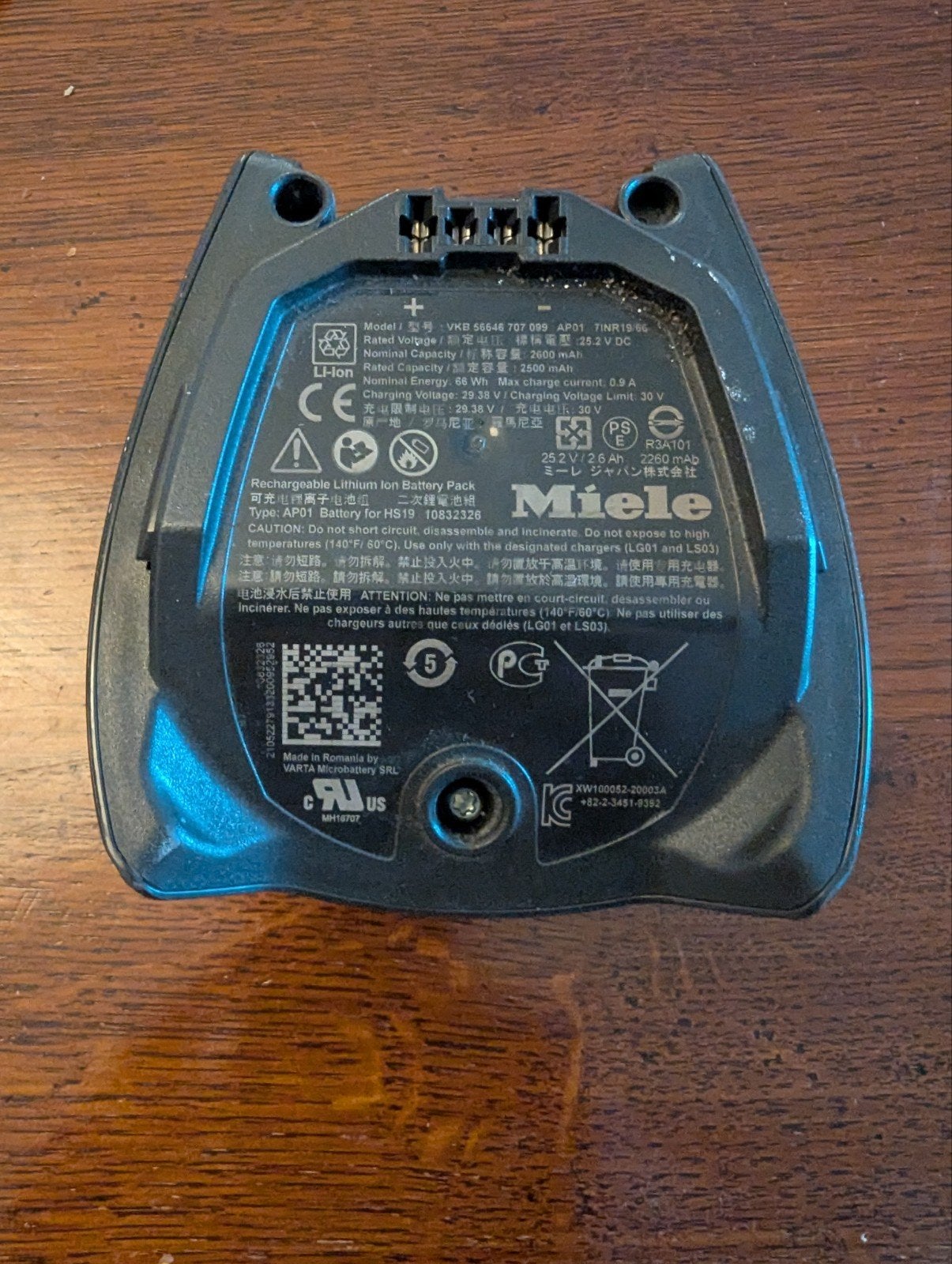 Miele Triflex HX2 originele accu, Ophalen of Verzenden
