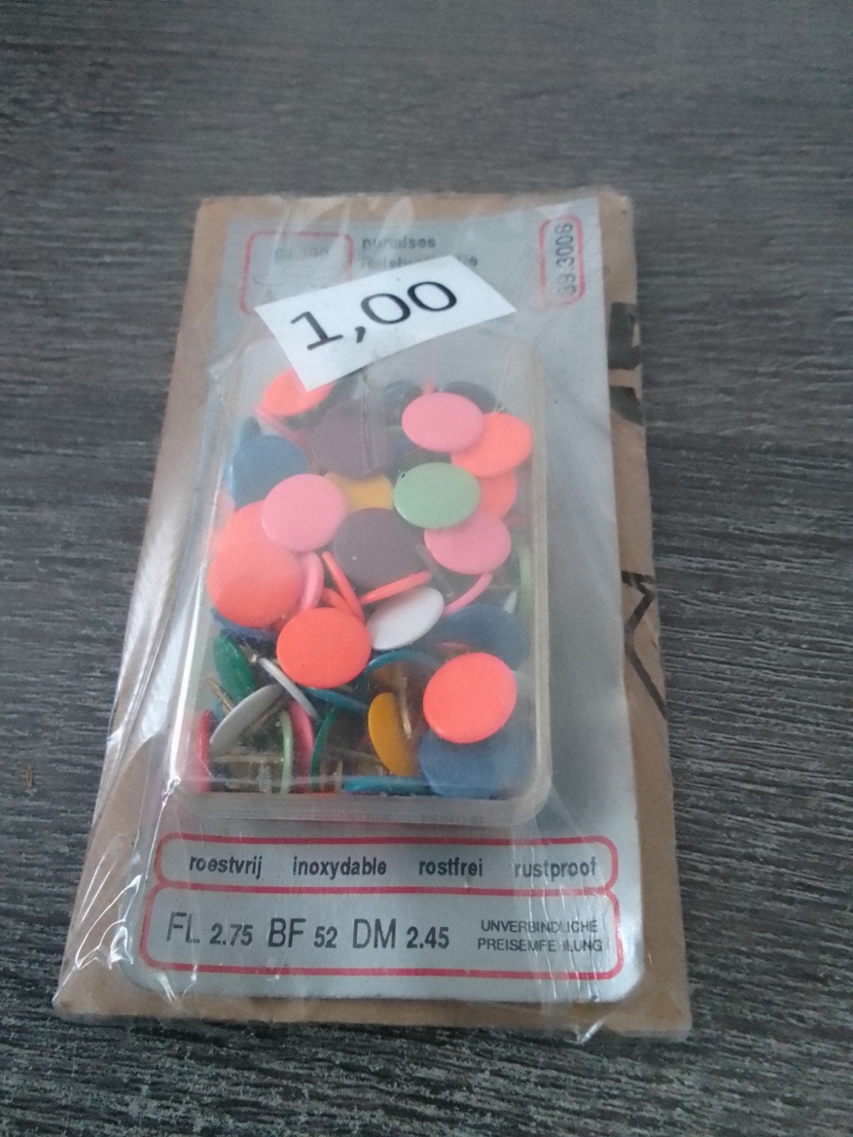 Kleurrijke punaise set - Roestvrij, Ophalen