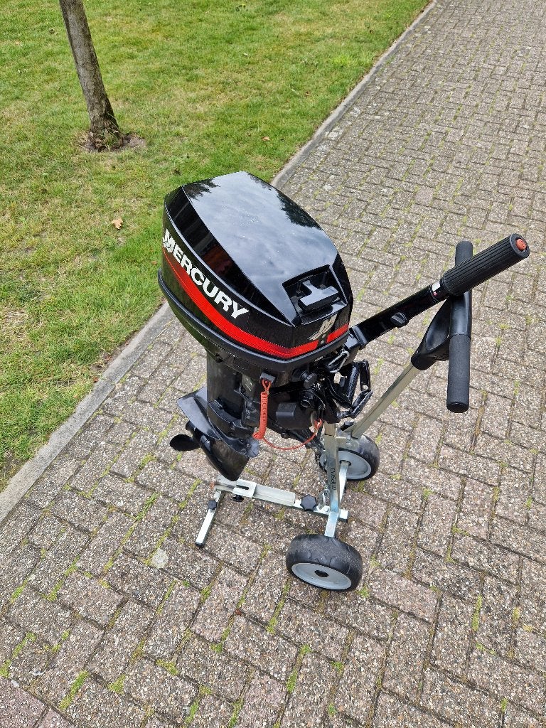 Buitenboord motor Mercure 6 incl trolley, Ophalen, Gebruikt, 5 tot 10 pk, Buitenboordmotor