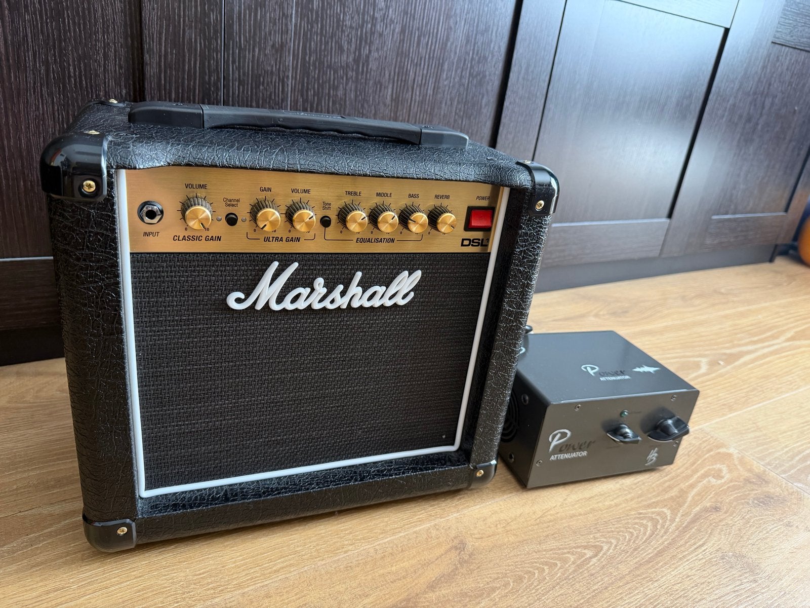 Marshall DSL1CR Tube Amp + Harley Benton Power Attenuator, Ophalen, Zo goed als nieuw, Gitaar, Minder dan 50 watt