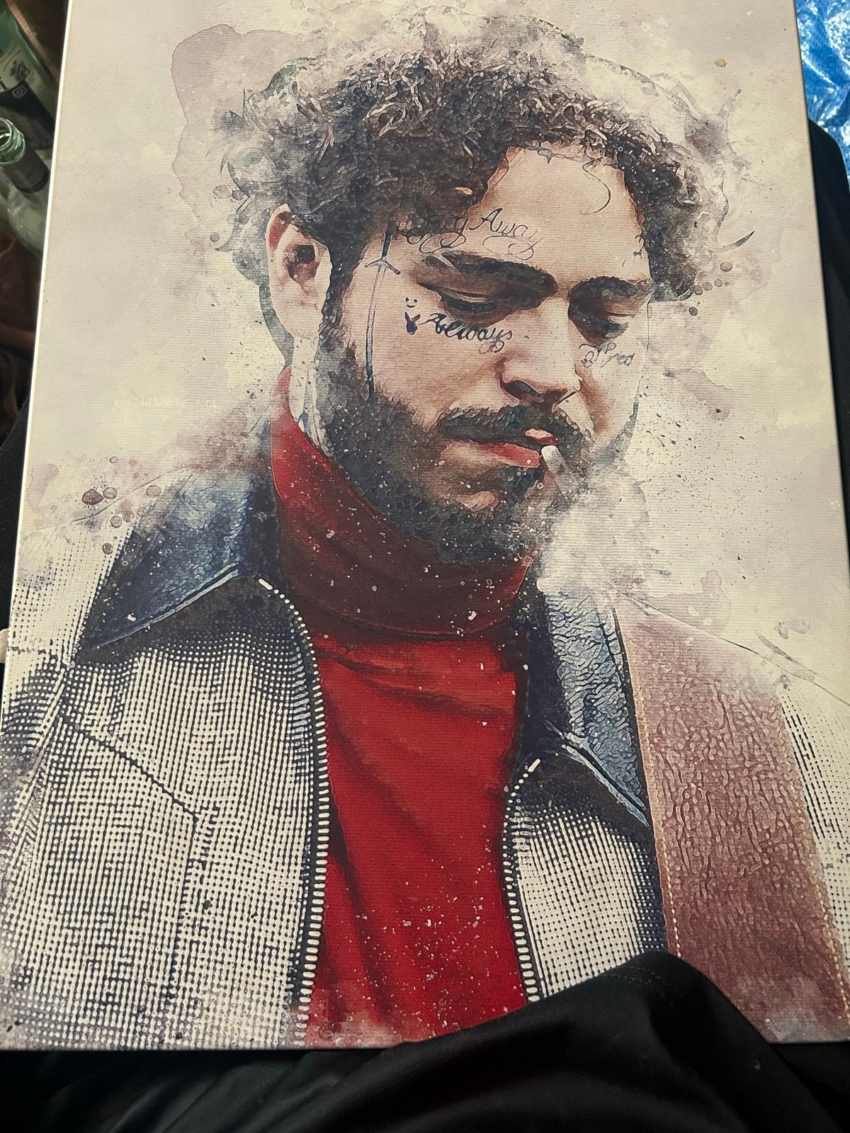 Displate Post Malone - Zo goed als nieuw, 50 – 75, Minder dan 50 cm, Ophalen of Verzenden, Print