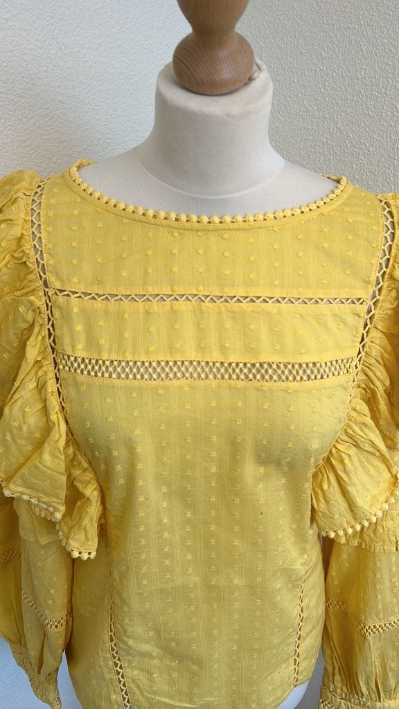 Fabienne Chapot maat 40 gele Katie top 742, Kleding | Dames, Blouses en Tunieken, Maat 38/40 (M), Geel, Ophalen of Verzenden, Zo goed als nieuw