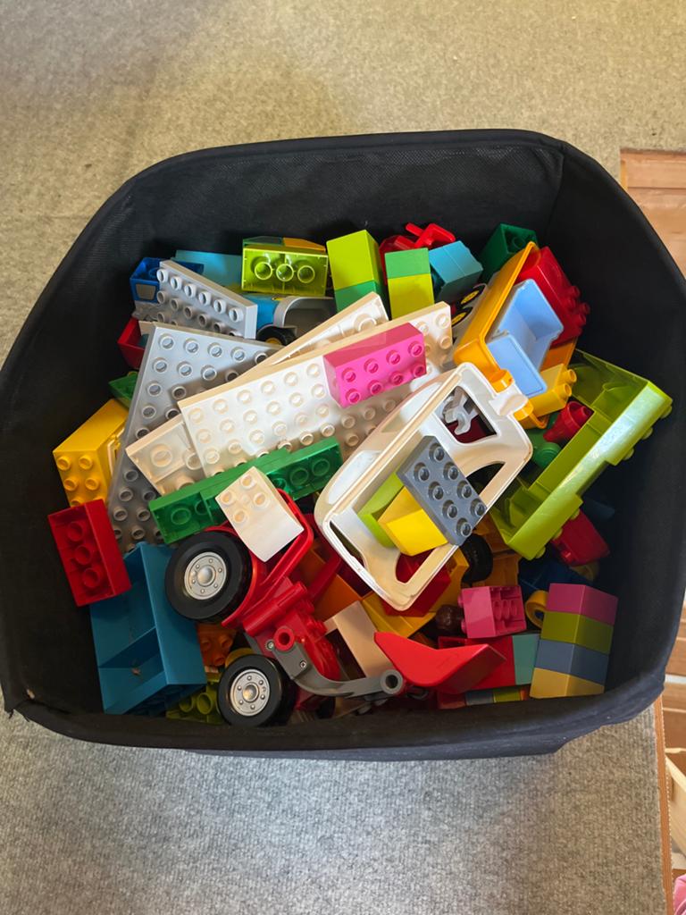 Grote partij LEGO Duplo stenen en voertuigen, Ophalen, Gebruikt, Losse stenen, Duplo