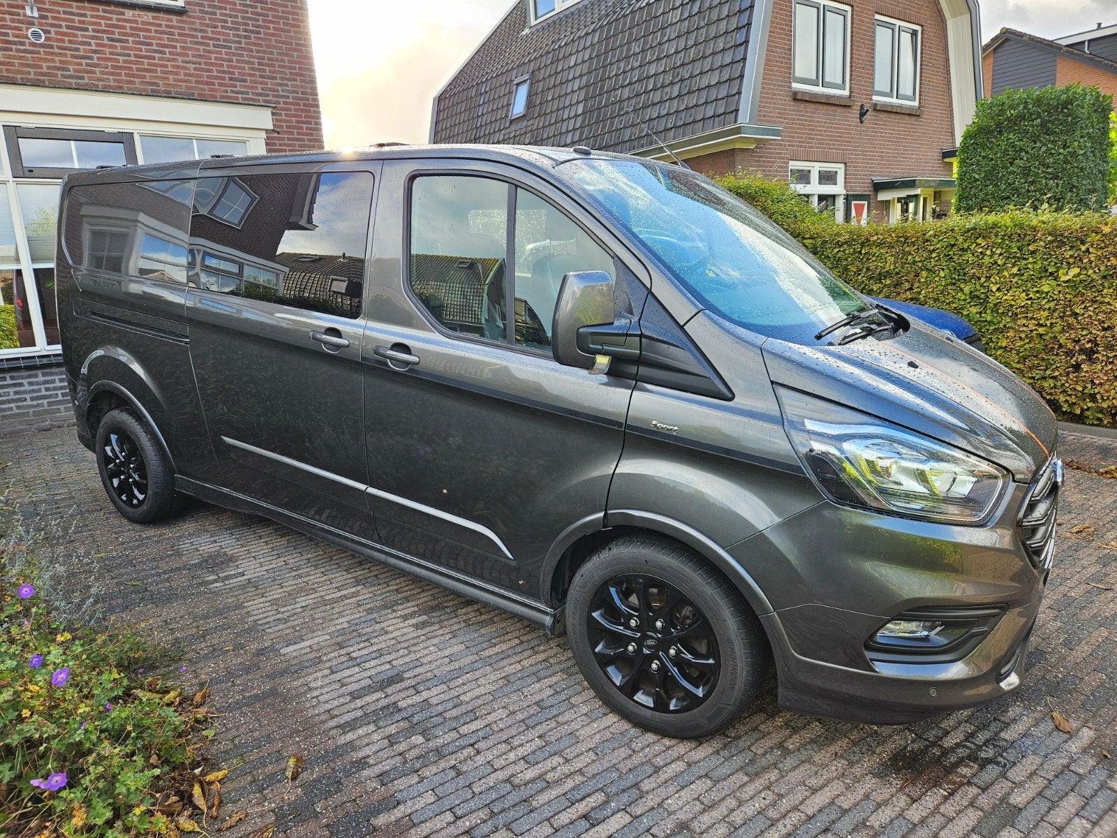 Ford Transit Custom GB 2.0 Tdci 170PK 310 L2h1 2018 Grijs, Voorwielaandrijving, 2175 kg, 1995 cc, 4 cilinders