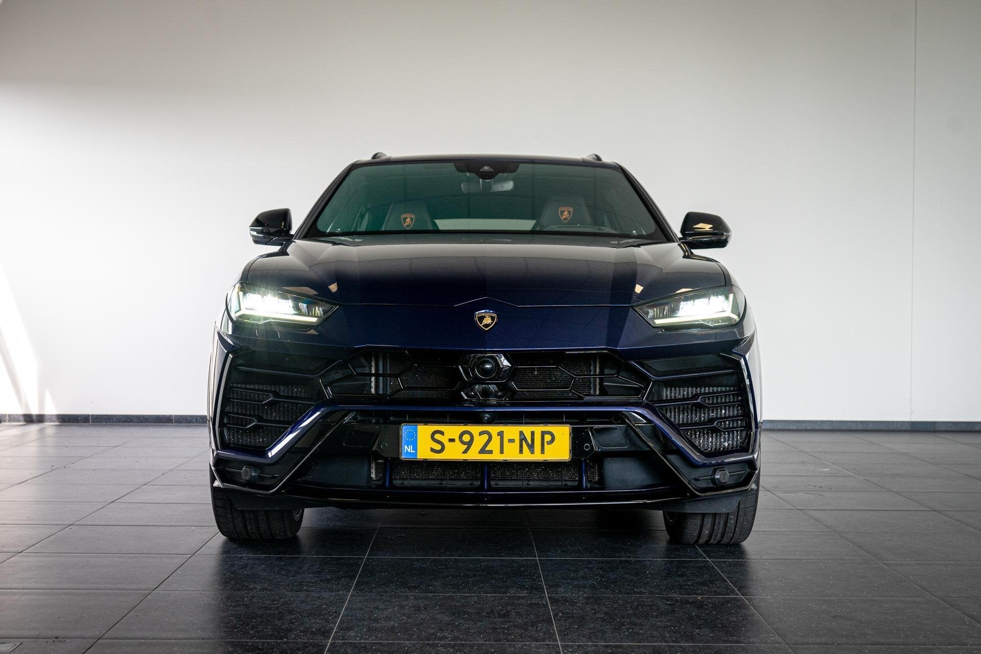 Lamborghini Urus 4.0 V8 | Akra | 23 Inch | Pano | B&O | HUD, Auto's, Automaat, Urus, Gebruikt, Blauw