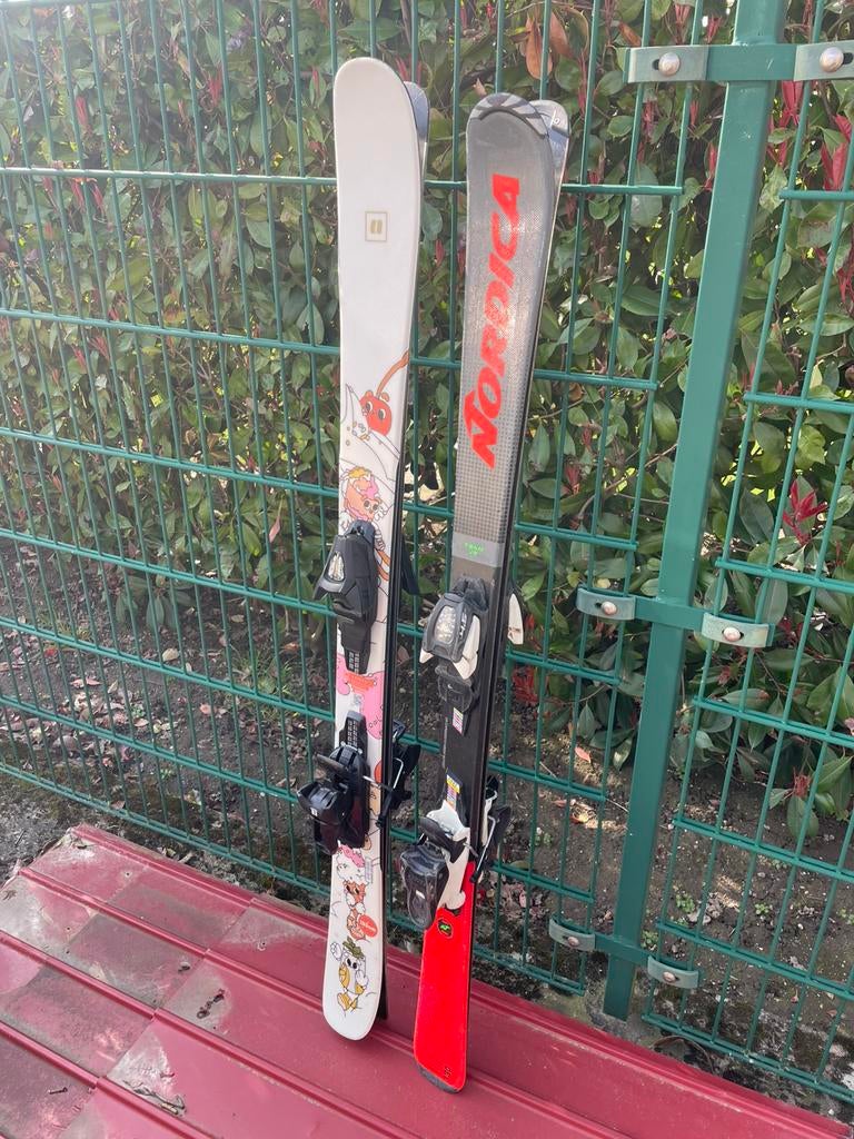 130 en 133 cm kinder ski‘s met GripWalk binding € 55 p /set, Gebruikt, 100 tot 140 cm, Ski's, Ophalen