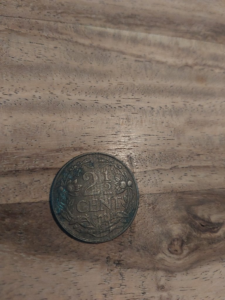 2 en halve cent koper 1941, Verzenden, Koningin Wilhelmina, Overige waardes, Losse munt