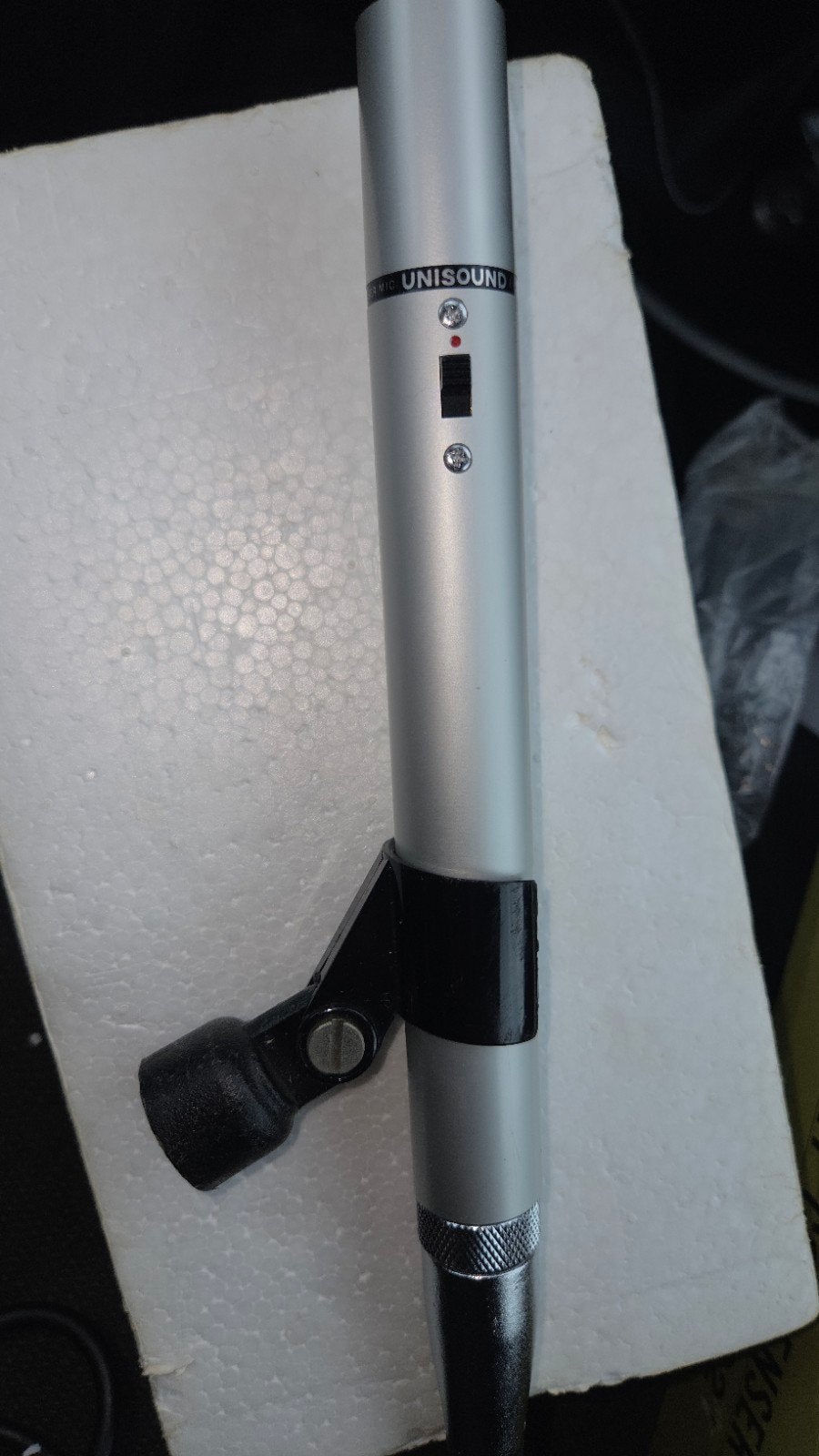 unisound em 82 condensor microfoon, Muziek en Instrumenten, Microfoons, Ophalen of Verzenden, Zo goed als nieuw, Overige typen